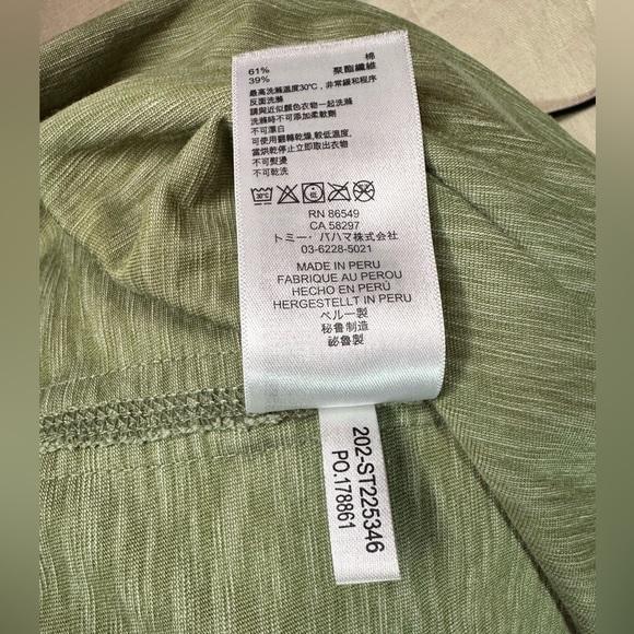 Tommy Bahama Fray Day Harbor IslandZone V-Neck in Dusty Thyme Stlye No. ST225346 - Picture 9 of 11